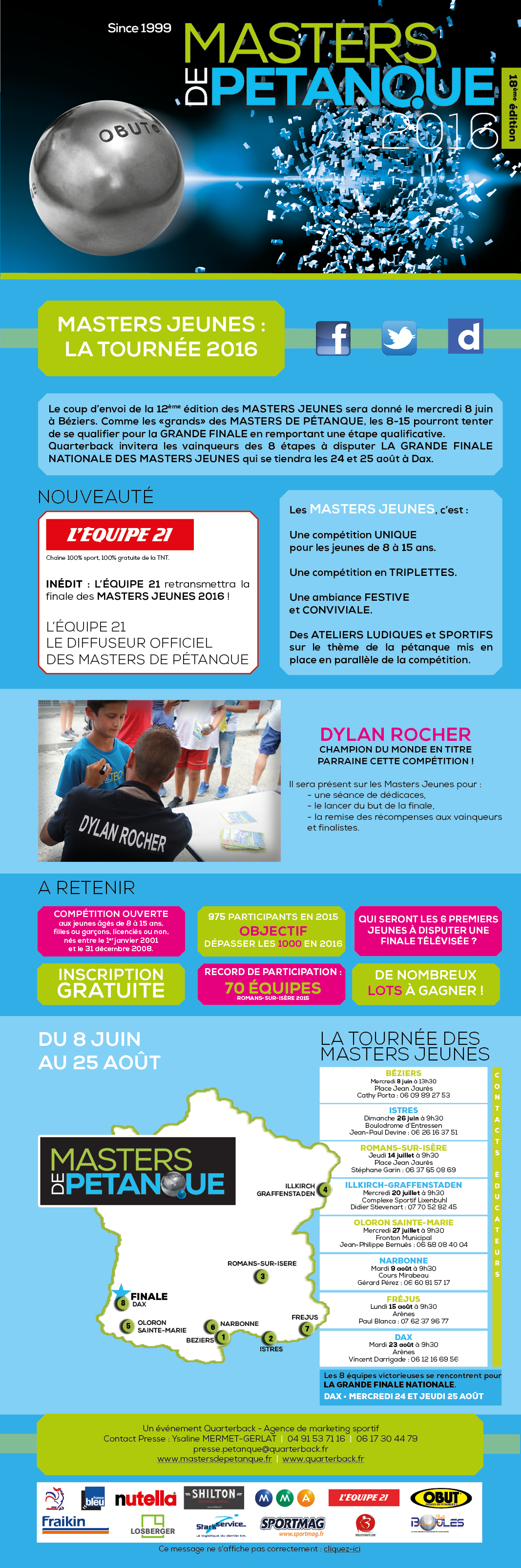 Masters de
Pétanque