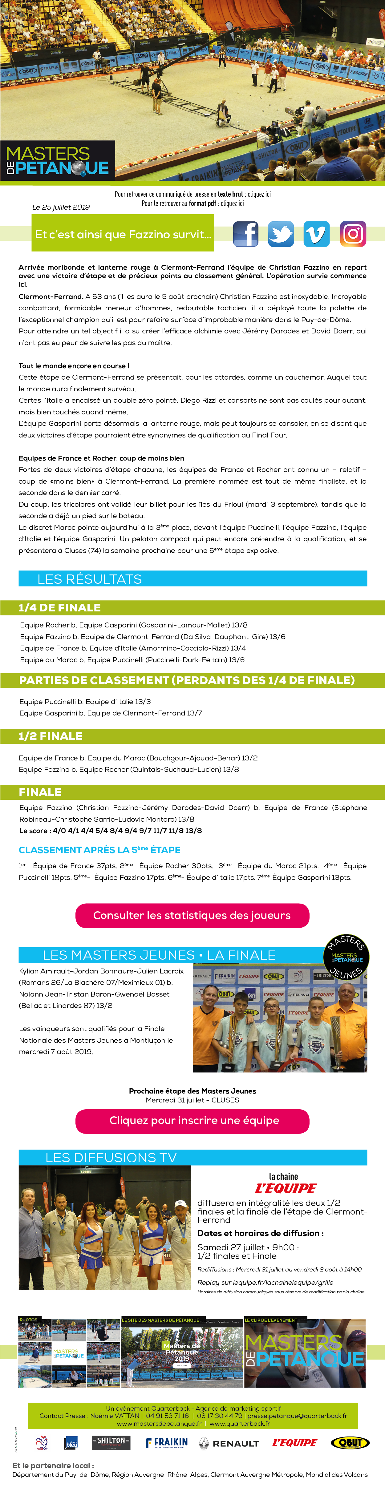 Masters de Pétanque
