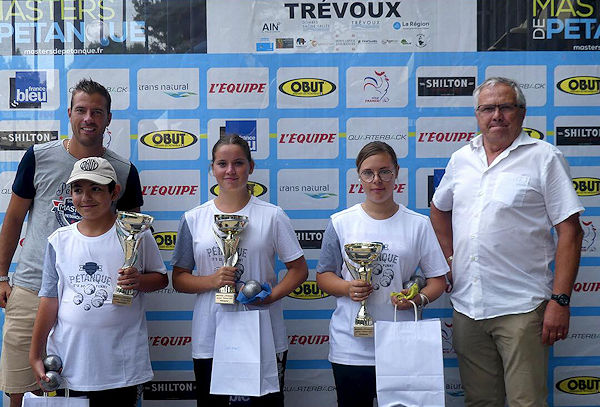 Carla Reynaud, Iris Bonnet et Henri Imperiali, coachés par Patrice Reynaud